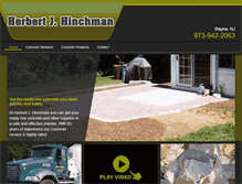 Tablet Screenshot of hinchmanconcrete.net